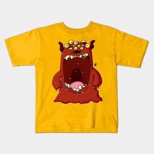 Stinky Bad Breath monster Kids T-Shirt